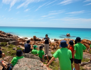 Me giving a whale talk to Year 7's from Dunsborough Primary School at "Bay OK Day"